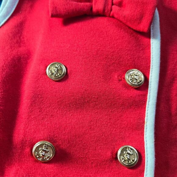 Janie & Jack Riviera Red Sailor Ponte Dress Size: 18-24M - Picture 3 of 5